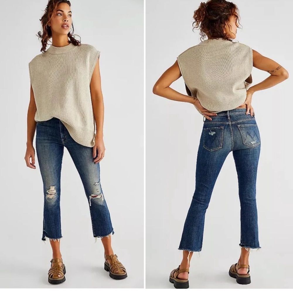 Mother Jeans The Insider Crop Step Fray 26